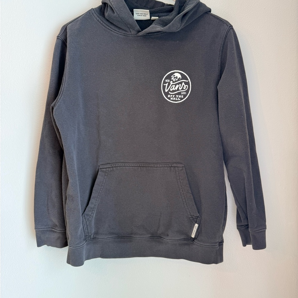 Boys Vans Black Hoodie L